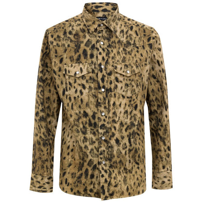 Tom Ford Beige Cotton Pattern Shirt