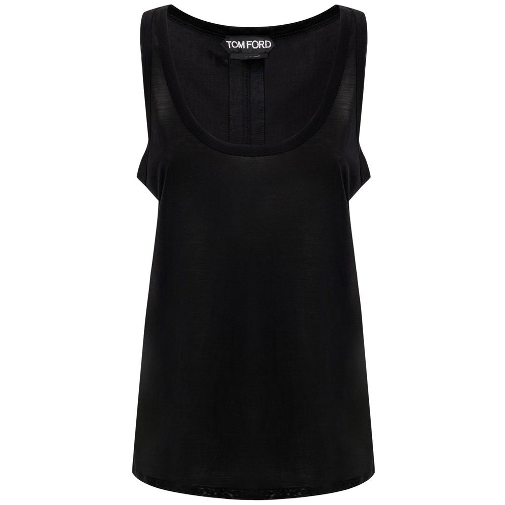 Tom Ford – Schwarzes Seiden-Tanktop