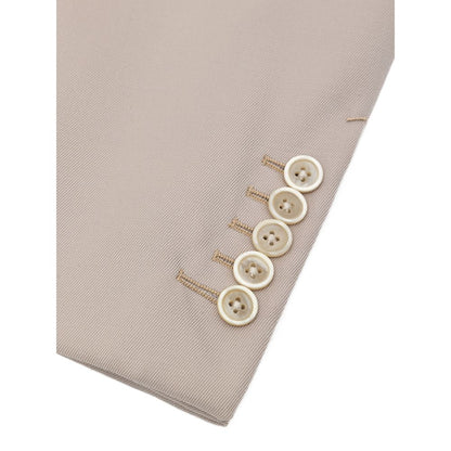 Beigefarbener Wollblazer von Tom Ford