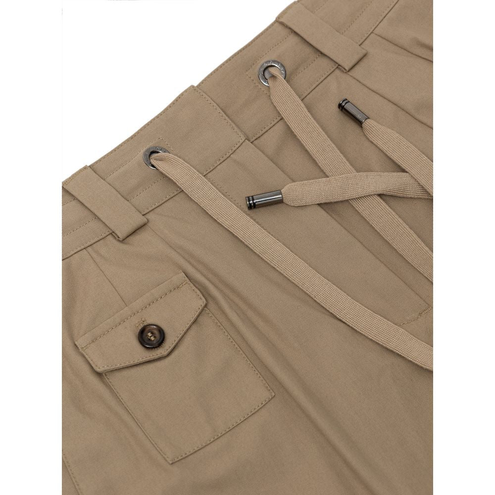 Dolce &amp; Gabbana Beige Baumwoll-Bermudashorts