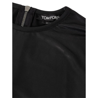 Tom Ford – Schwarzes Viskose-Langarmshirt