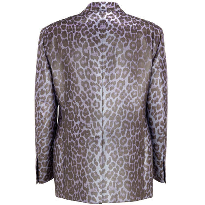 بدلة وسترة من توم فورد باللون الأرجواني من الفيسكوز