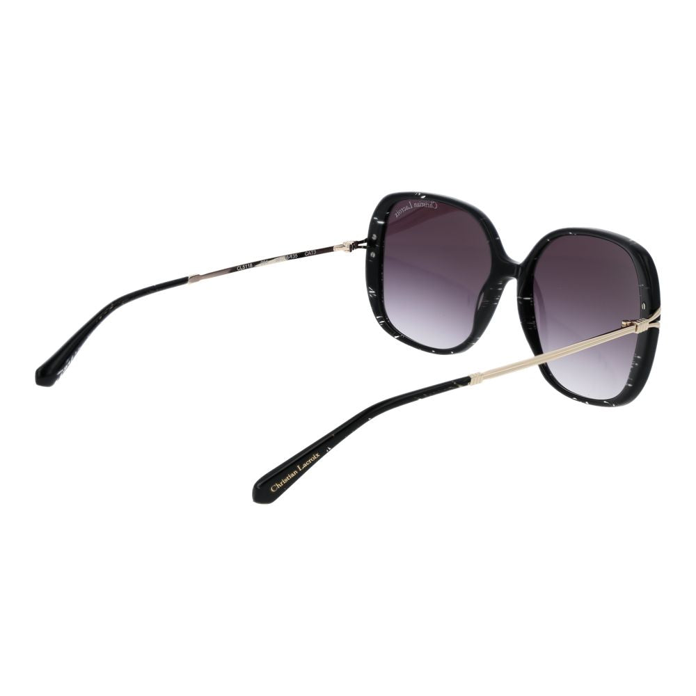 Christian Lacroix Sonnenbrille aus schwarzem Acetat