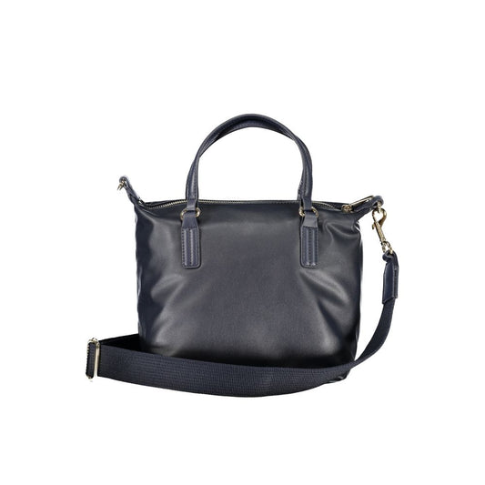 Tommy Hilfiger – Blaue Polyester-Handtasche