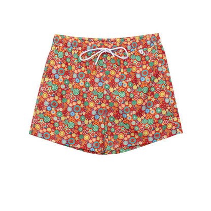 Isaia Badeshorts aus rotem Polyester