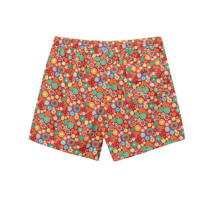 Isaia Badeshorts aus rotem Polyester