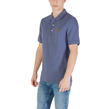 Blaues Poloshirt aus Baumwolle von Lyle &amp; Scott