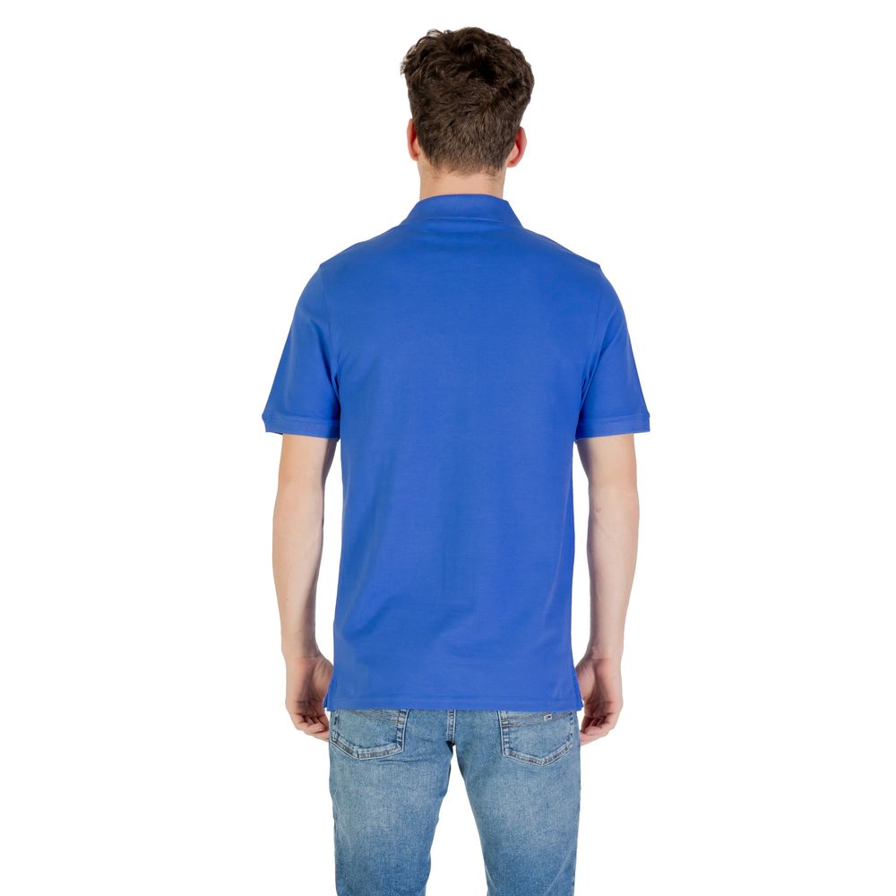 Blaues Poloshirt aus Baumwolle von Lyle &amp; Scott