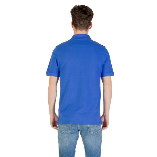 Blaues Poloshirt aus Baumwolle von Lyle &amp; Scott