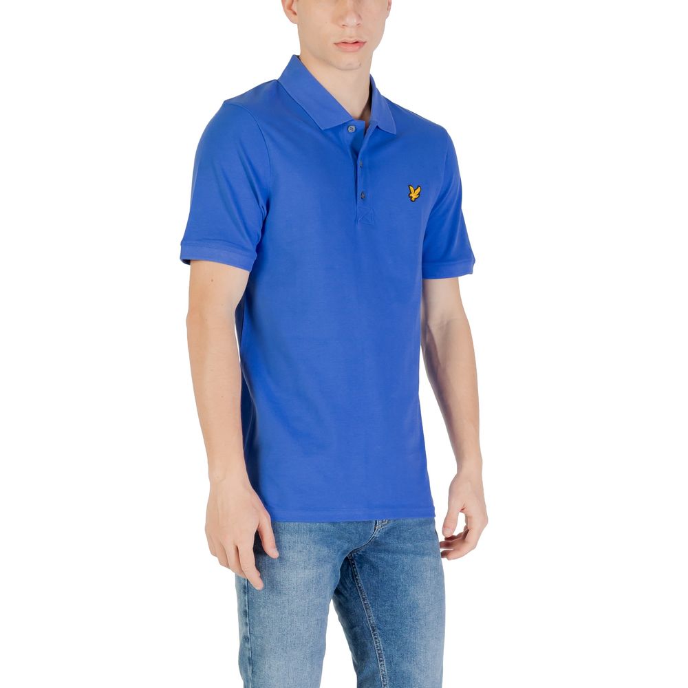 Blaues Poloshirt aus Baumwolle von Lyle &amp; Scott