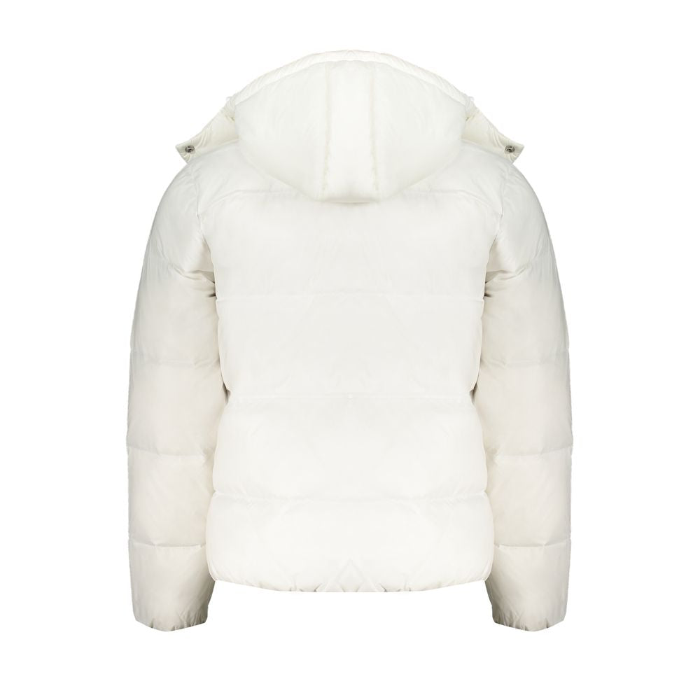 Calvin Klein – Weiße Polyamid-Herrenjacke
