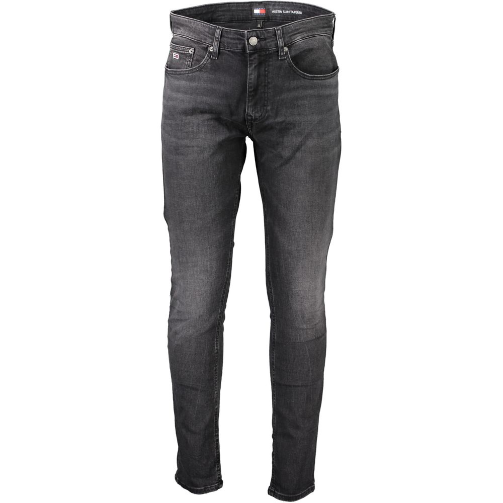 Tommy Hilfiger – Schwarze Slim-Fit-Jeans aus Baumwolle für Herren