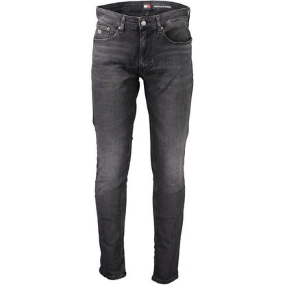 Tommy Hilfiger – Schwarze Slim-Fit-Jeans aus Baumwolle für Herren