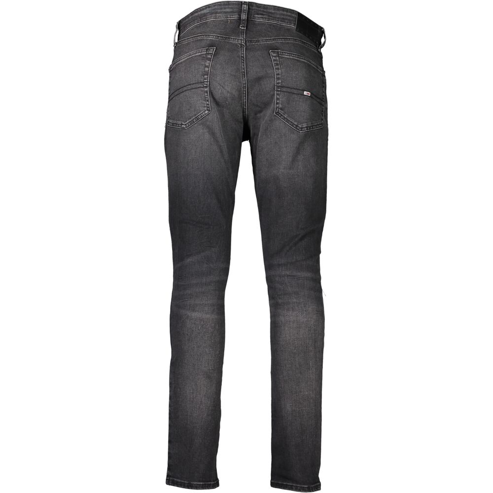 Tommy Hilfiger – Schwarze Slim-Fit-Jeans aus Baumwolle für Herren