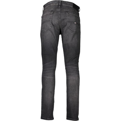 Tommy Hilfiger – Schwarze Slim-Fit-Jeans aus Baumwolle für Herren