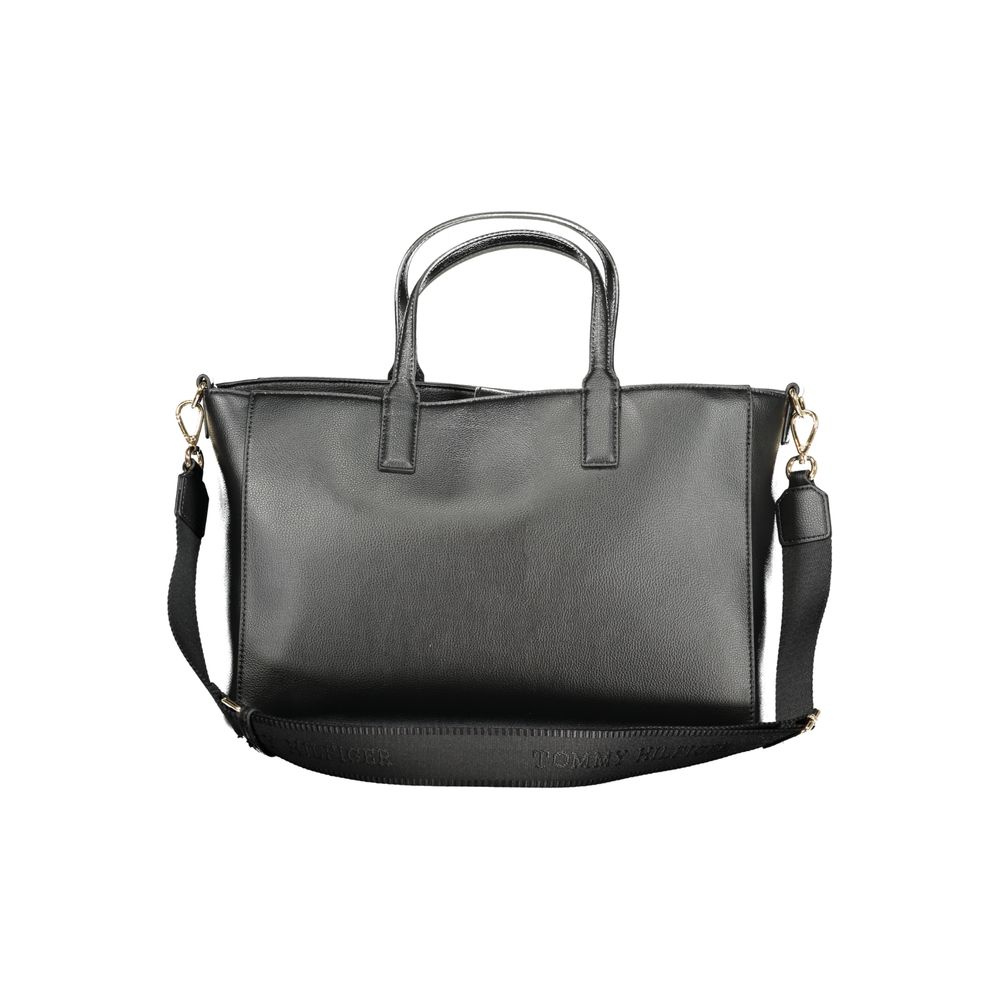 Tommy Hilfiger – Schwarze Polyester-Handtasche für Damen