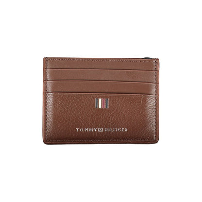Tommy Hilfiger – Elegantes Kartenetui aus Leder mit Kontrastdetails