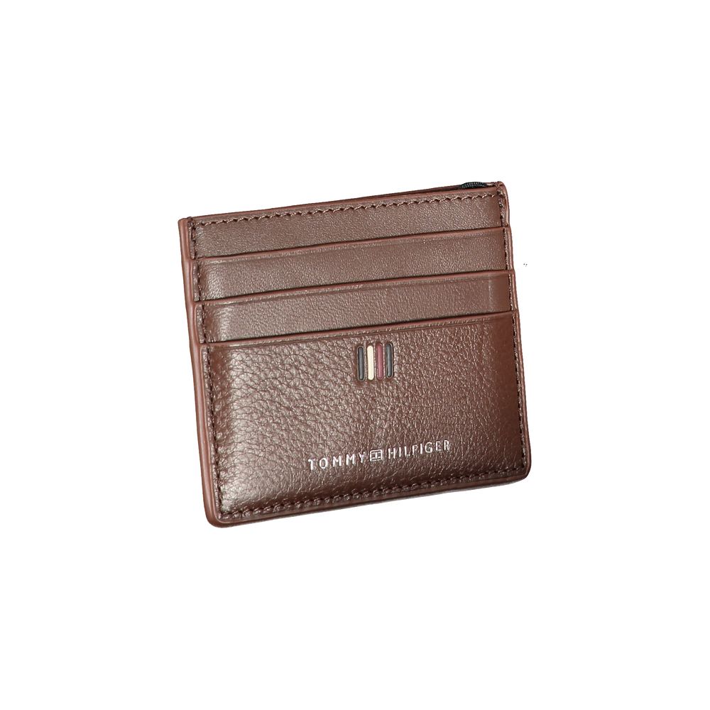 Tommy Hilfiger – Elegantes Kartenetui aus Leder mit Kontrastdetails