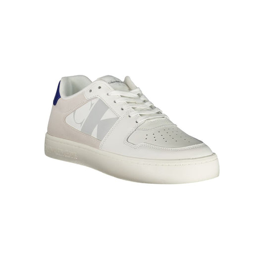 Calvin Klein Herren-Sneaker aus weißem Leder