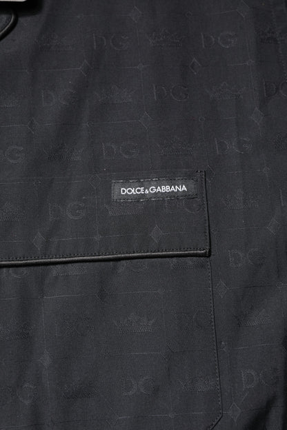 Dolce &amp; Gabbana Herren-Pyjama-Set aus schwarzer Baumwolle, Nachtwäsche