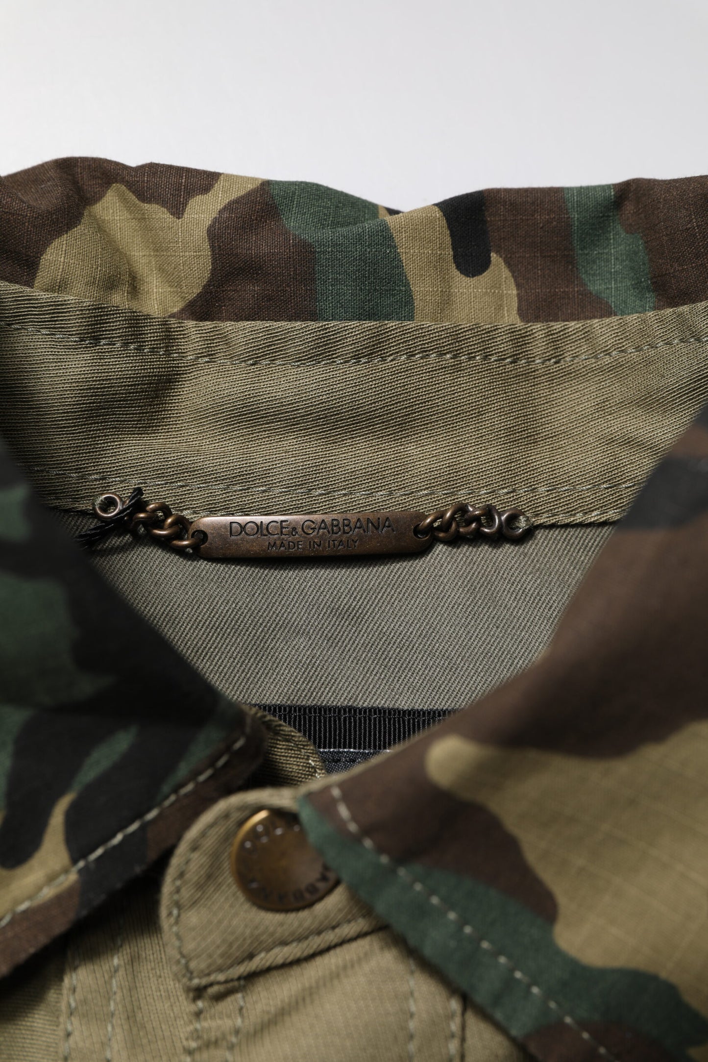 Dolce &amp; Gabbana Braunes Baumwoll-Stretch-Hemdhosen-Freizeitset