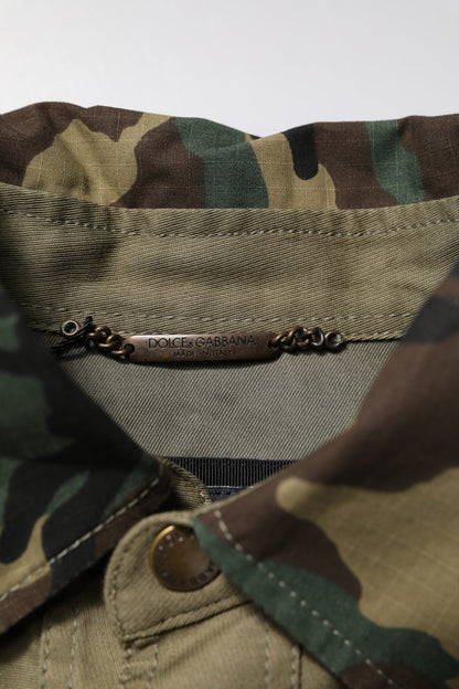 Dolce &amp; Gabbana Braunes Baumwoll-Stretch-Hemdhosen-Freizeitset