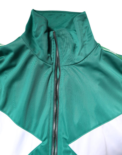 Dolce &amp; Gabbana, mehrfarbige Windjacke mit durchgehendem Reißverschluss