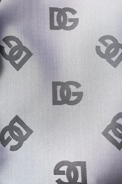 Dolce & Gabbana Gray Logo Monogram Full Zip Bomber Jacket