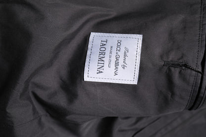 Dolce &amp; Gabbana – Schwarzer, zweiteiliger Anzug „TAORMINA“ aus Baumwolle