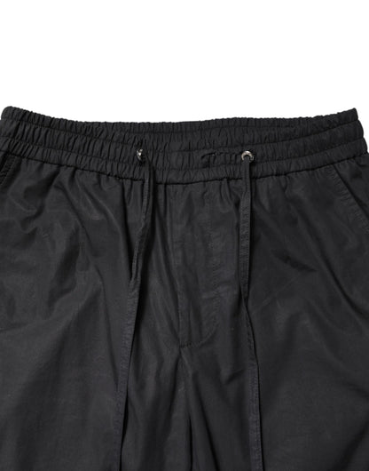 Dolce &amp; Gabbana – Schwarzer, zweiteiliger Anzug „TAORMINA“ aus Baumwolle