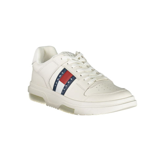 Tommy Hilfiger – Weiße Leder-Sneaker für Herren