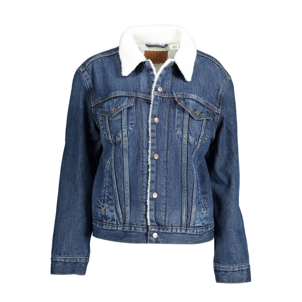 Levi's – Blaue Baumwolljacke für Damen
