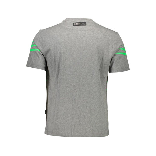 Plein Sport Braunes Baumwoll-T-Shirt für Herren