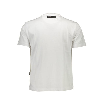 Plein Sport Weißes Baumwoll-T-Shirt für Herren