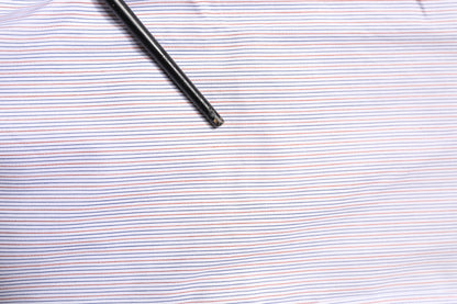 Dolce &amp; Gabbana – Langärmliges Hemd aus weiß gestreifter Baumwolle in GOLD