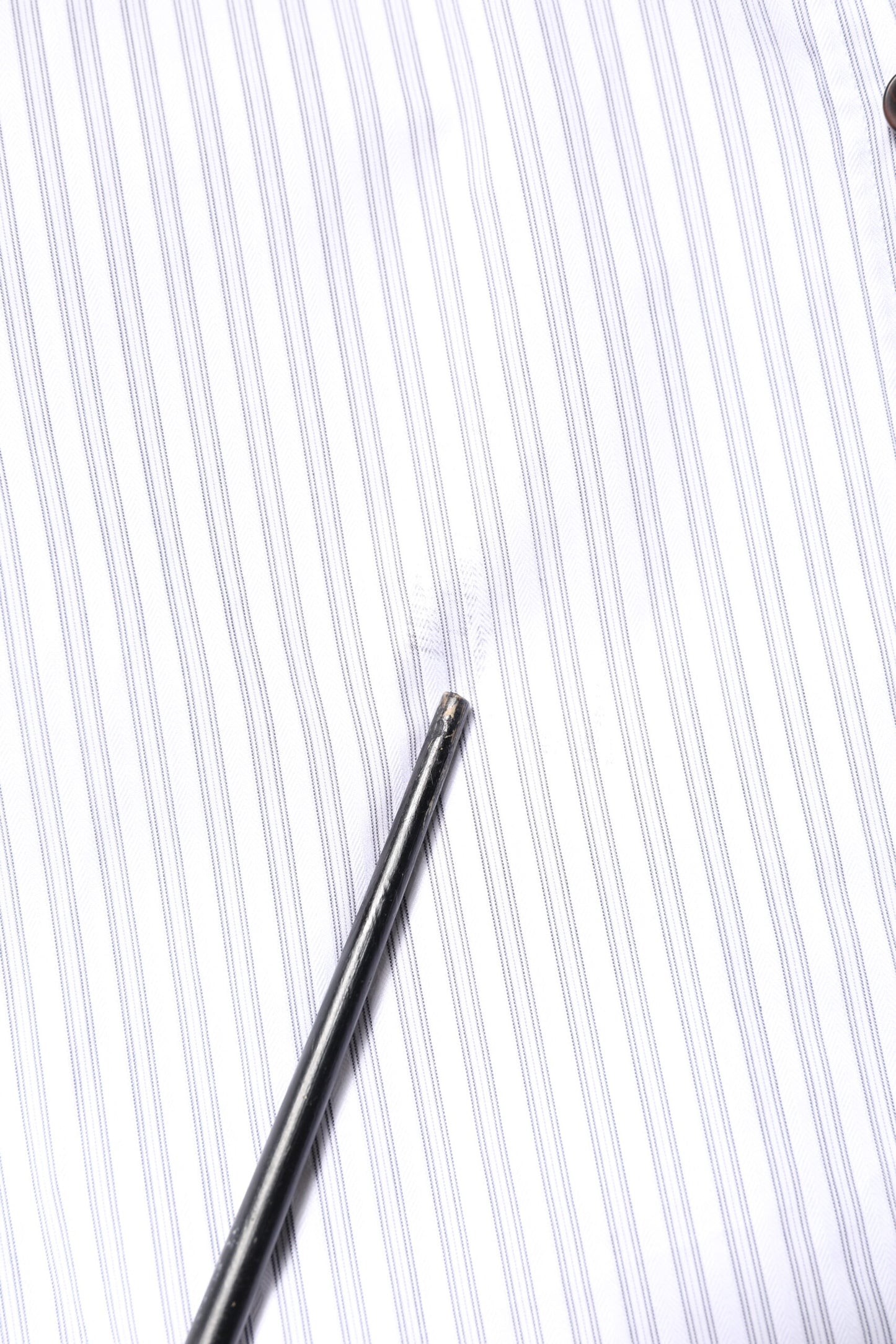 Dolce &amp; Gabbana Weiß gestreiftes MARTINI Herrenhemd aus Baumwolle