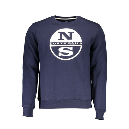North Sails Herrenpullover aus blauer Baumwolle