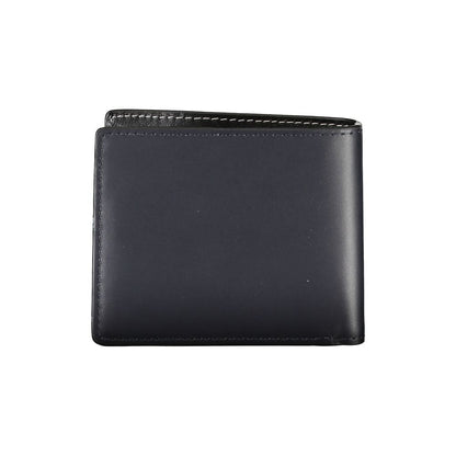 Tommy Hilfiger – Elegante, zweifach gefaltete Brieftasche aus blauem Leder