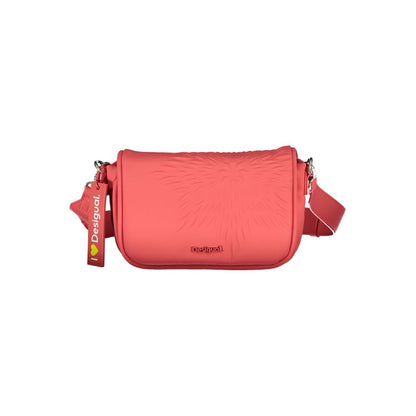 Desigual Rote Polyethylen-Handtasche