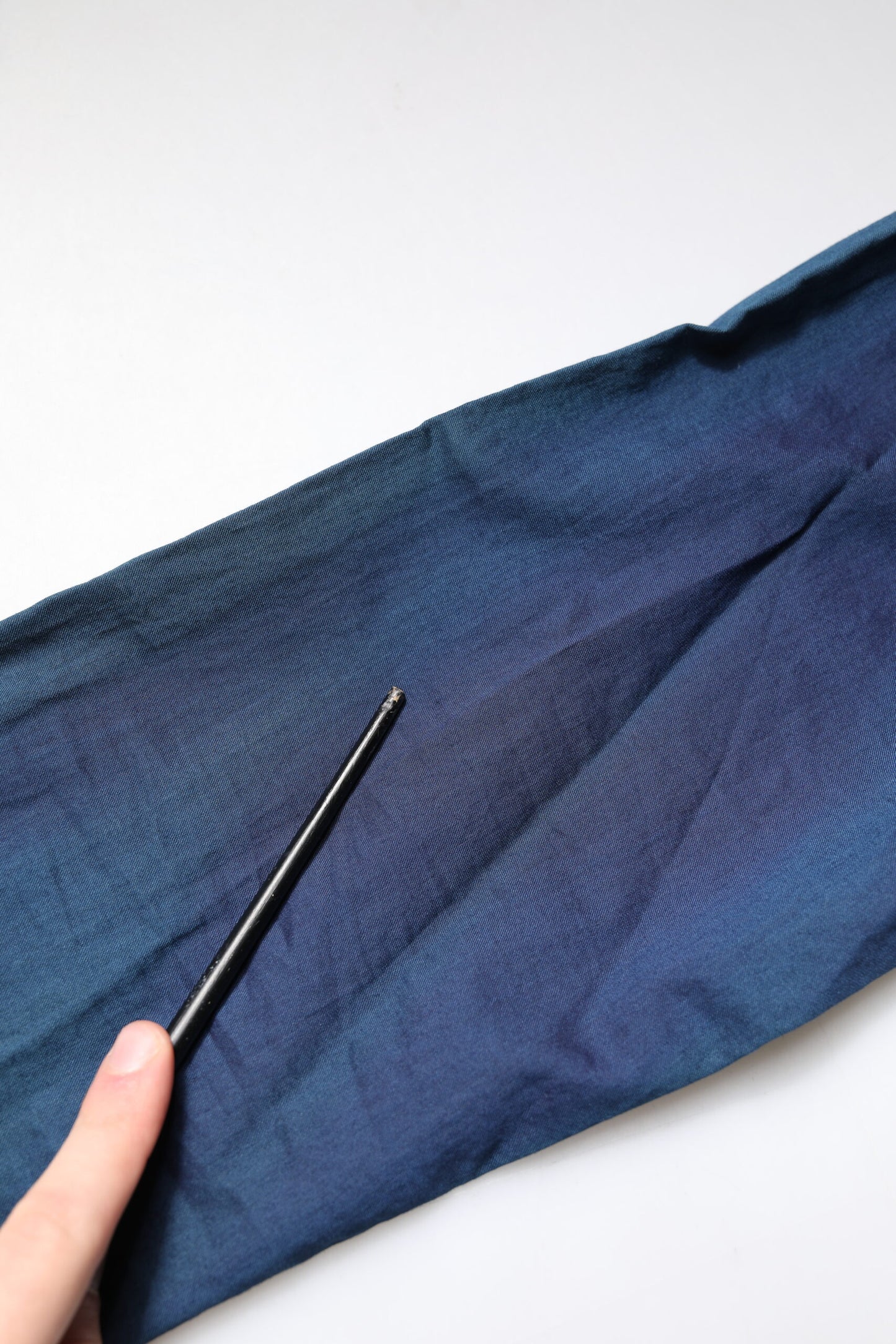 Dolce &amp; Gabbana Blaues, GOLDfarbenes Freizeithemd mit langen Ärmeln aus Baumwolle