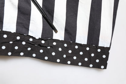 Dolce &amp; Gabbana – Freizeithemd mit Knopfleiste und schwarzen und weißen Streifen