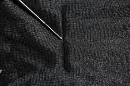 Dolce &amp; Gabbana – Schwarzer Strickpullover mit Rundhalsausschnitt und Logo