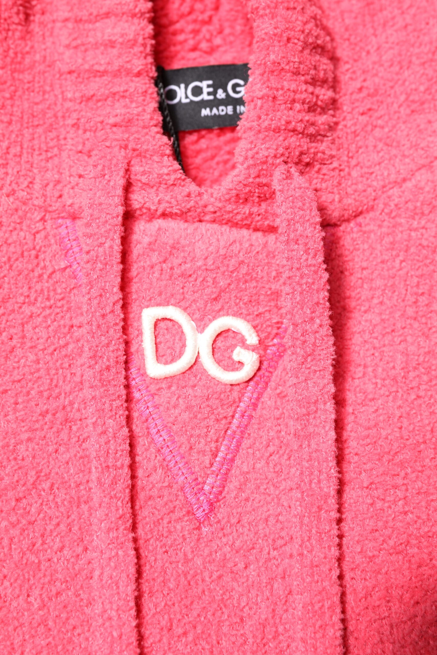 Dolce &amp; Gabbana Roter Baumwollstrickpullover mit Kapuze für Herren