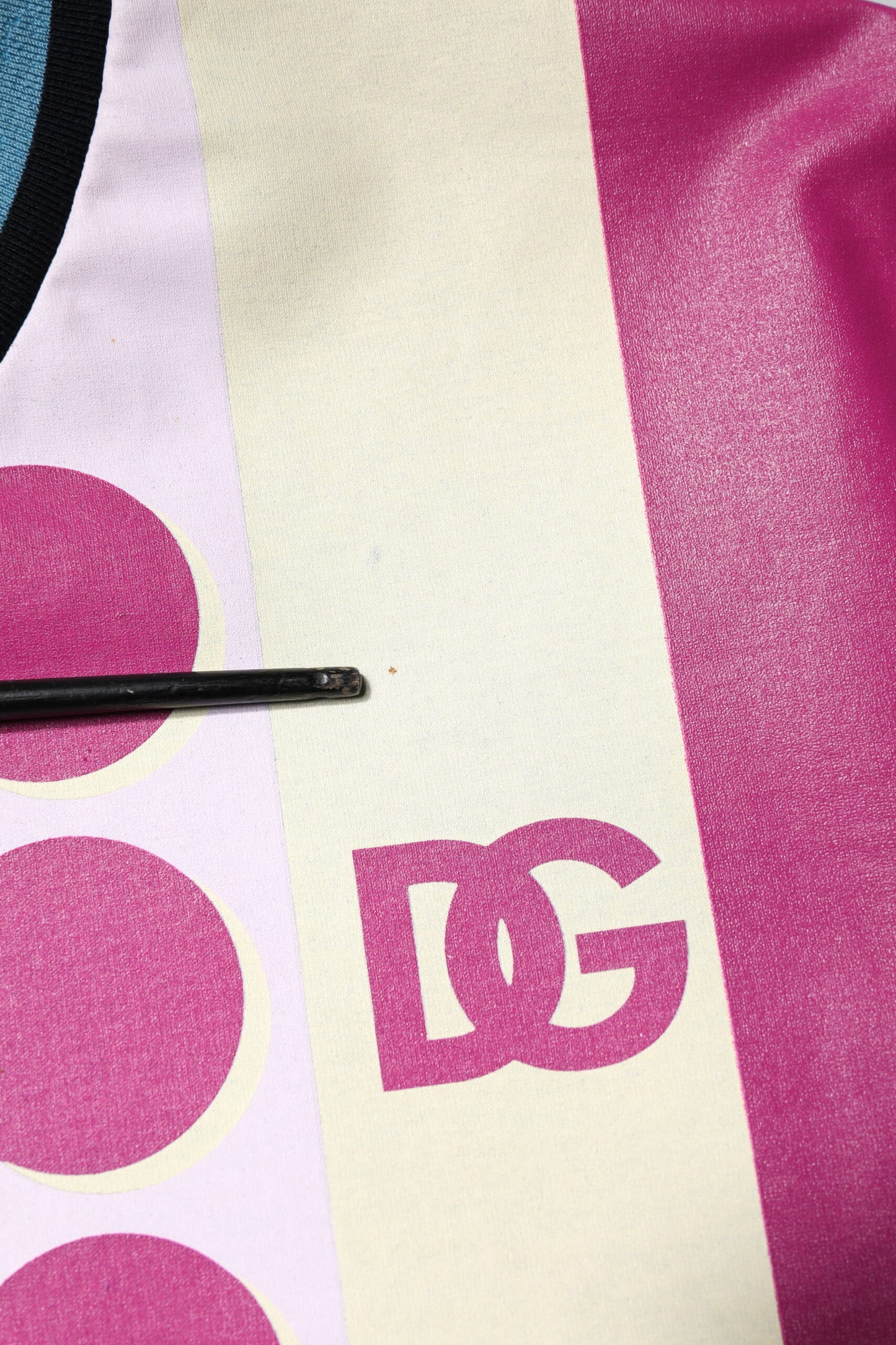 Dolce &amp; Gabbana – Kurzärmliges T-Shirt mit mehrfarbigem Logodruck