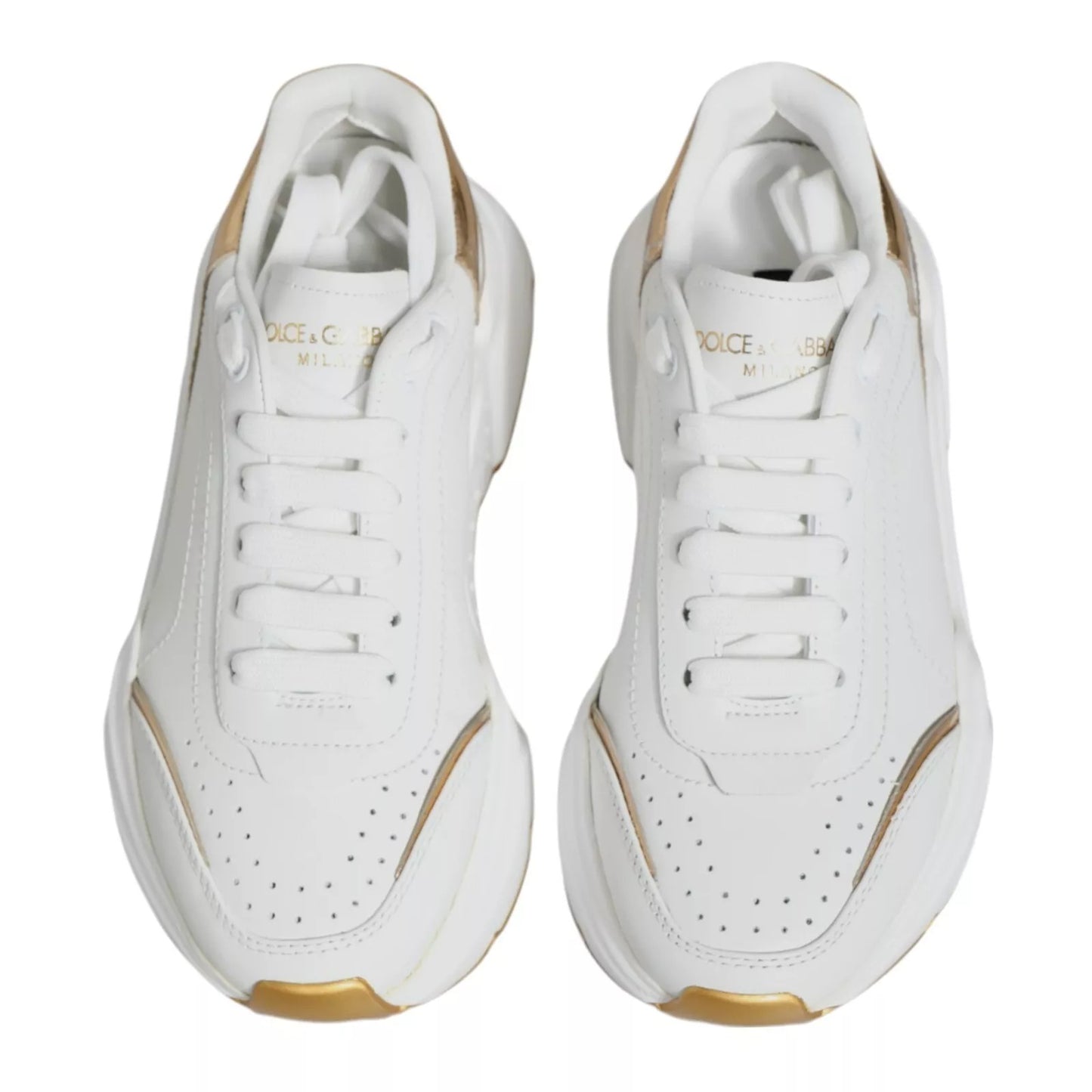 Dolce &amp; Gabbana Daymaster Low Top Sneakers in Weißgold