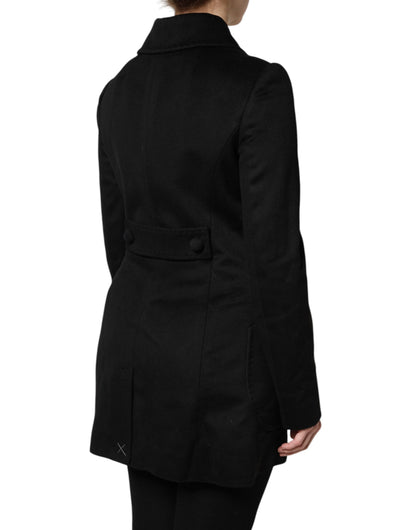 Dolce &amp; Gabbana Sartoria Italiano Blazerjacke aus schwarzer Wolle