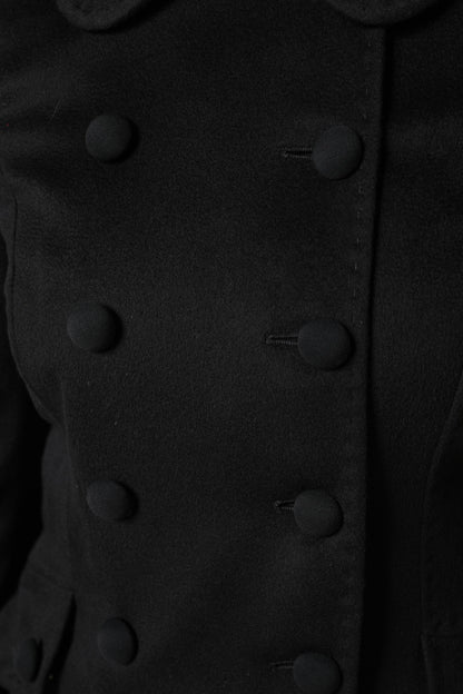 Dolce &amp; Gabbana Sartoria Italiano Blazerjacke aus schwarzer Wolle