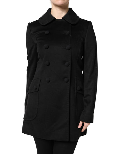 Dolce &amp; Gabbana Sartoria Italiano Blazerjacke aus schwarzer Wolle