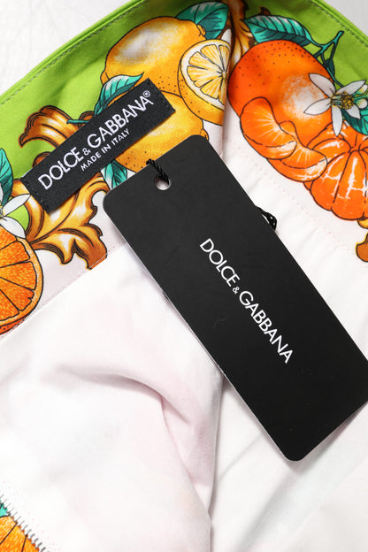 Dolce &amp; Gabbana – Rosa bedruckte Hotpants-Shorts mit hoher Taille