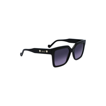 Liu Jo Black Acetate Women Sunglasses